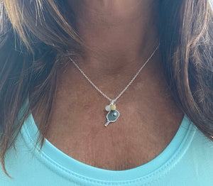 Pickleball Charm Necklace Gift