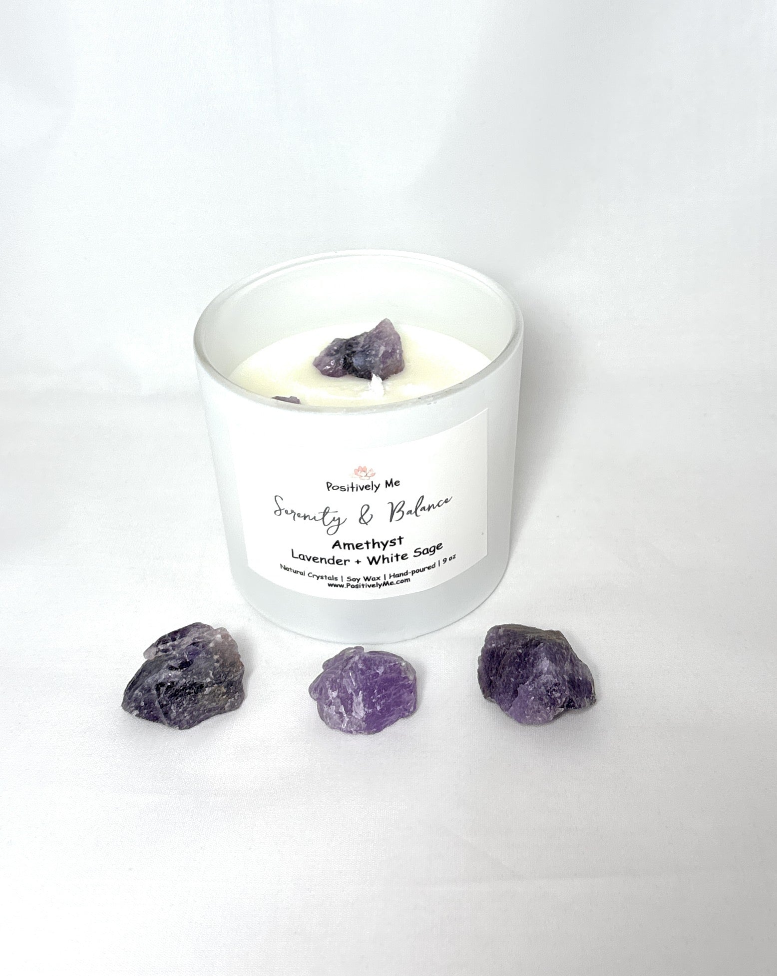 Amethyst Crystal Aromatherapy Candle