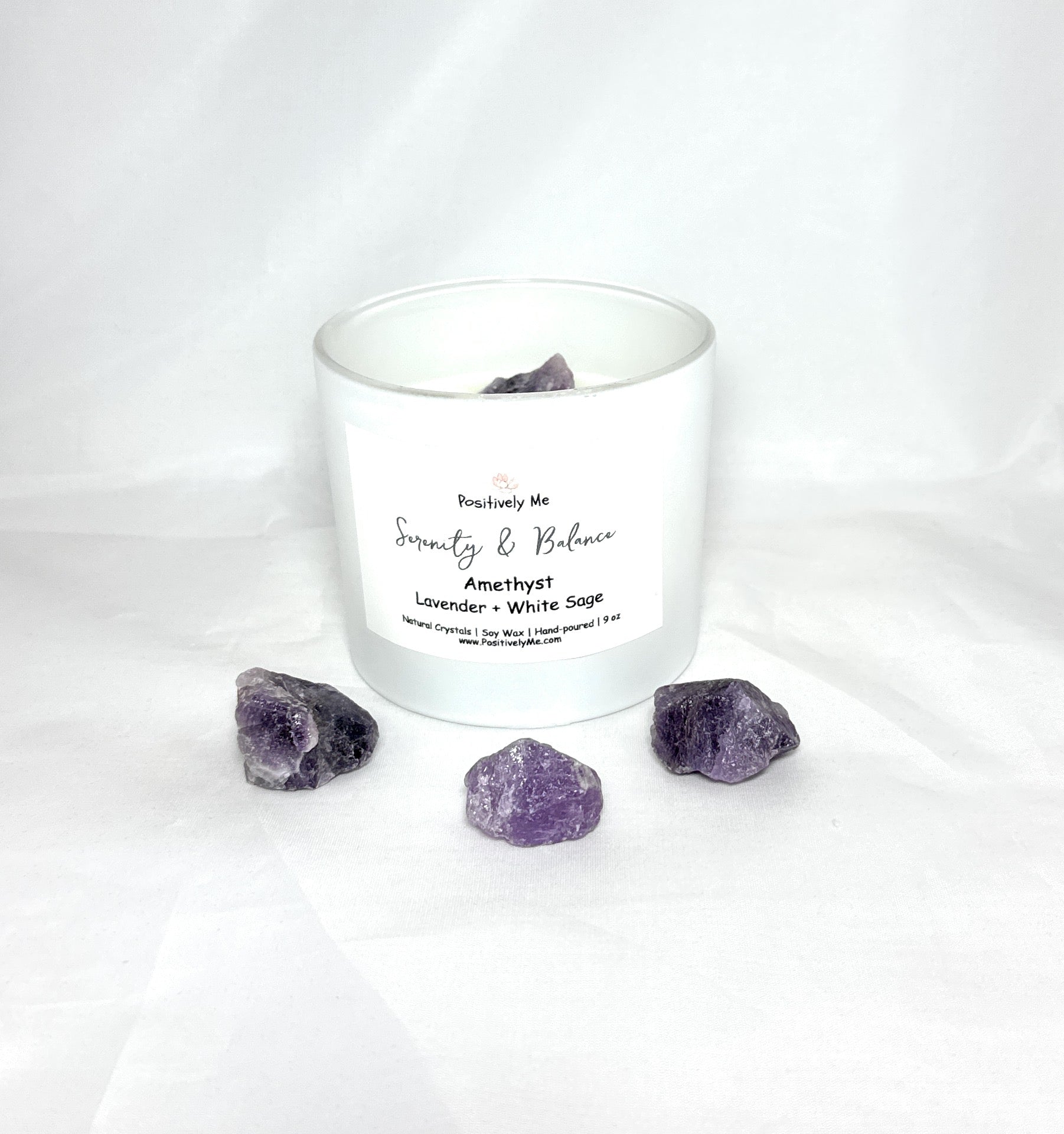 Amethyst Crystal Aromatherapy Candle