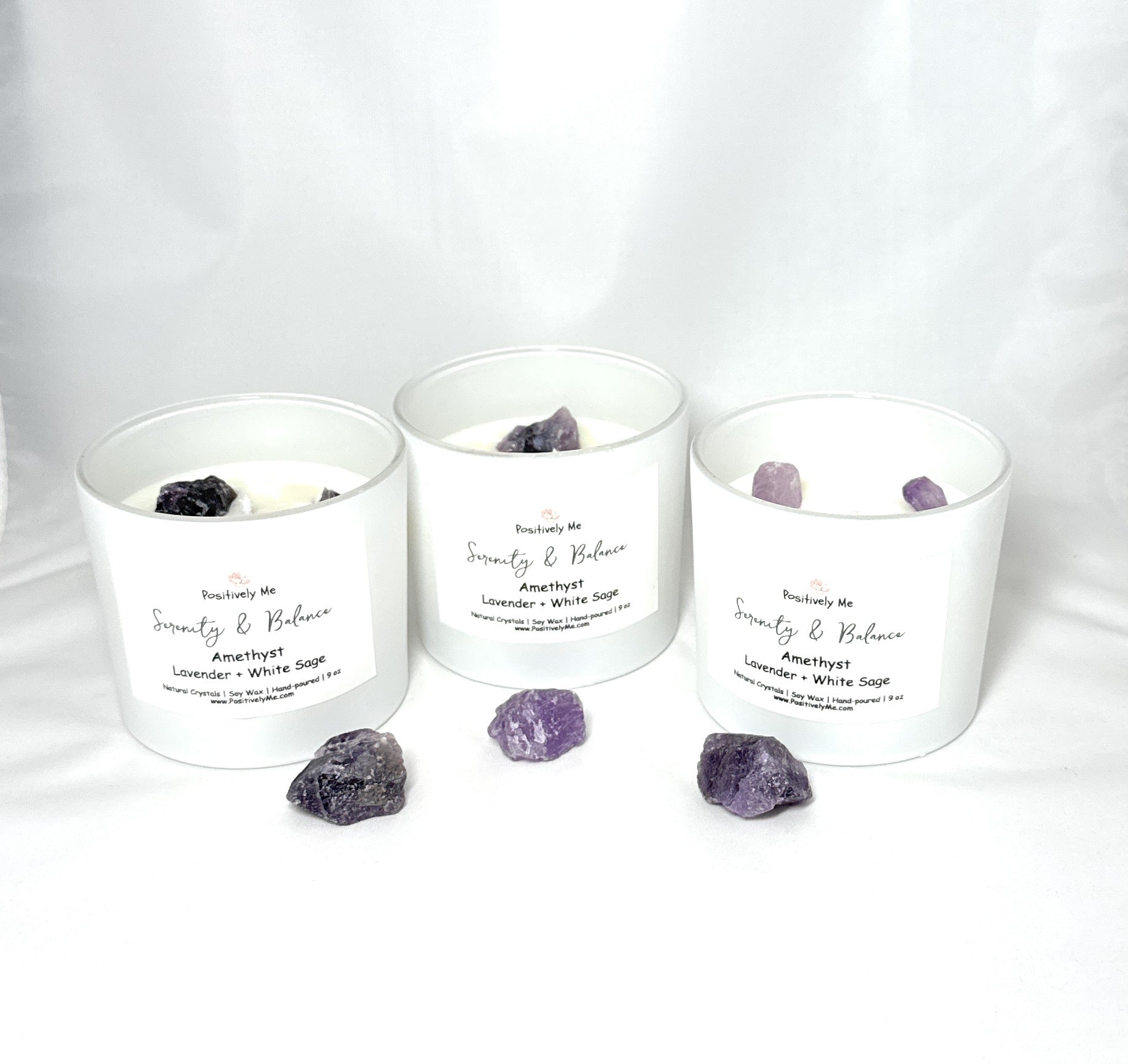 Amethyst Crystal Aromatherapy Candle