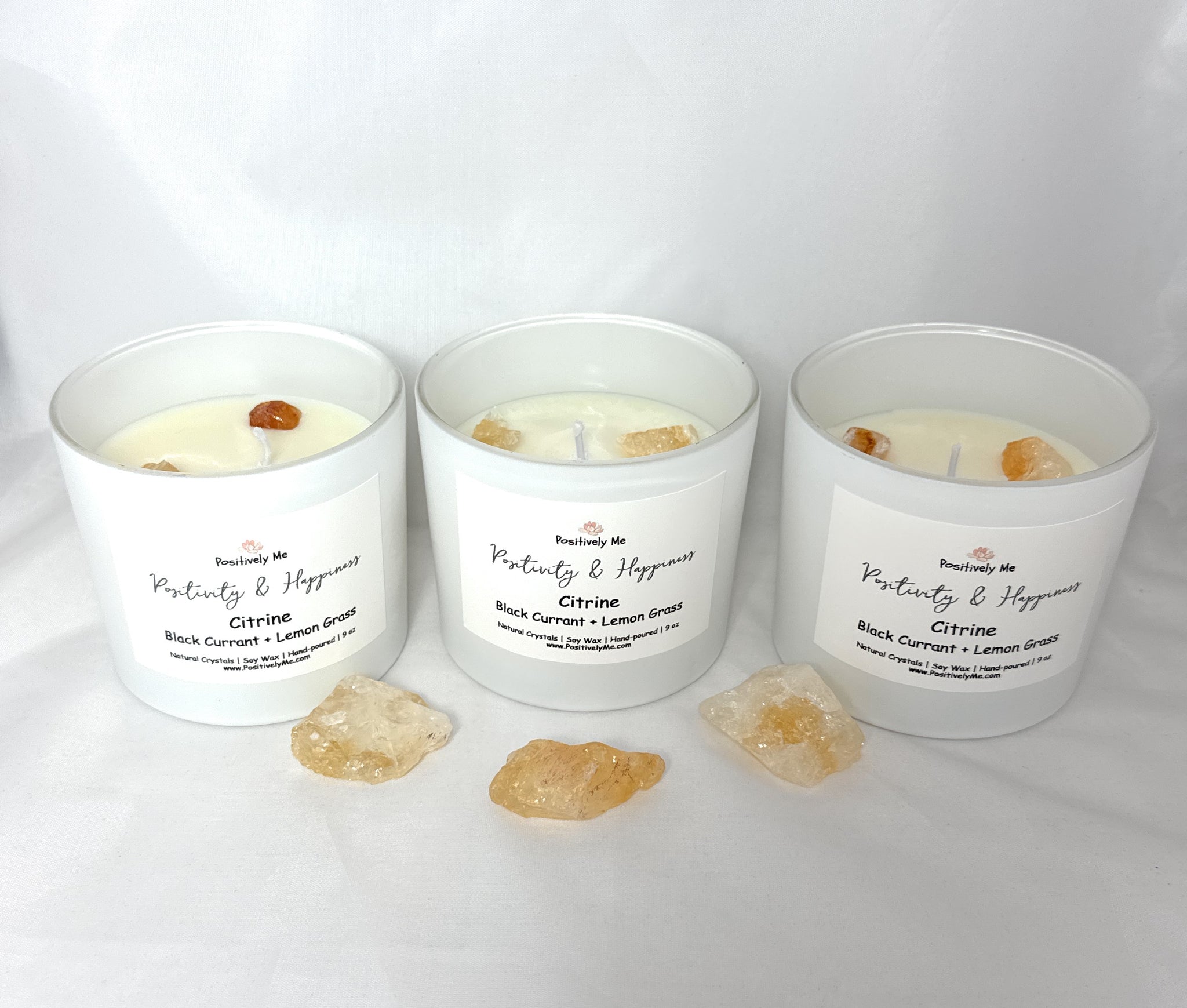 Citrine Crystal Aromatherapy Candle