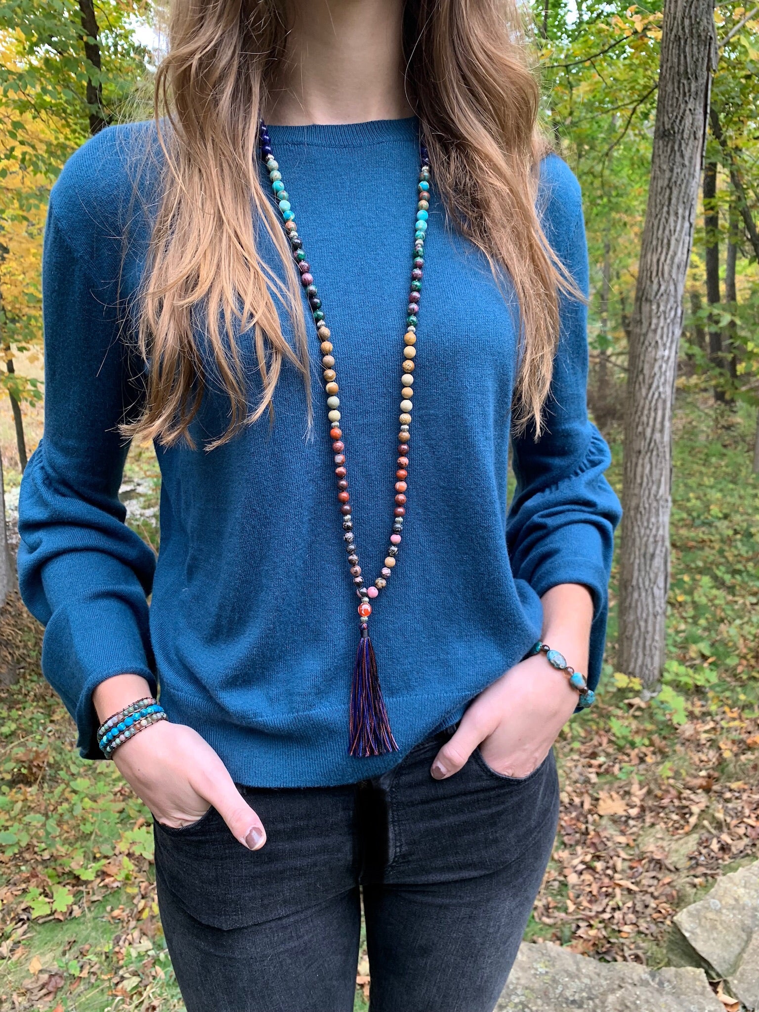 108 Bead Seven Chakra Mala