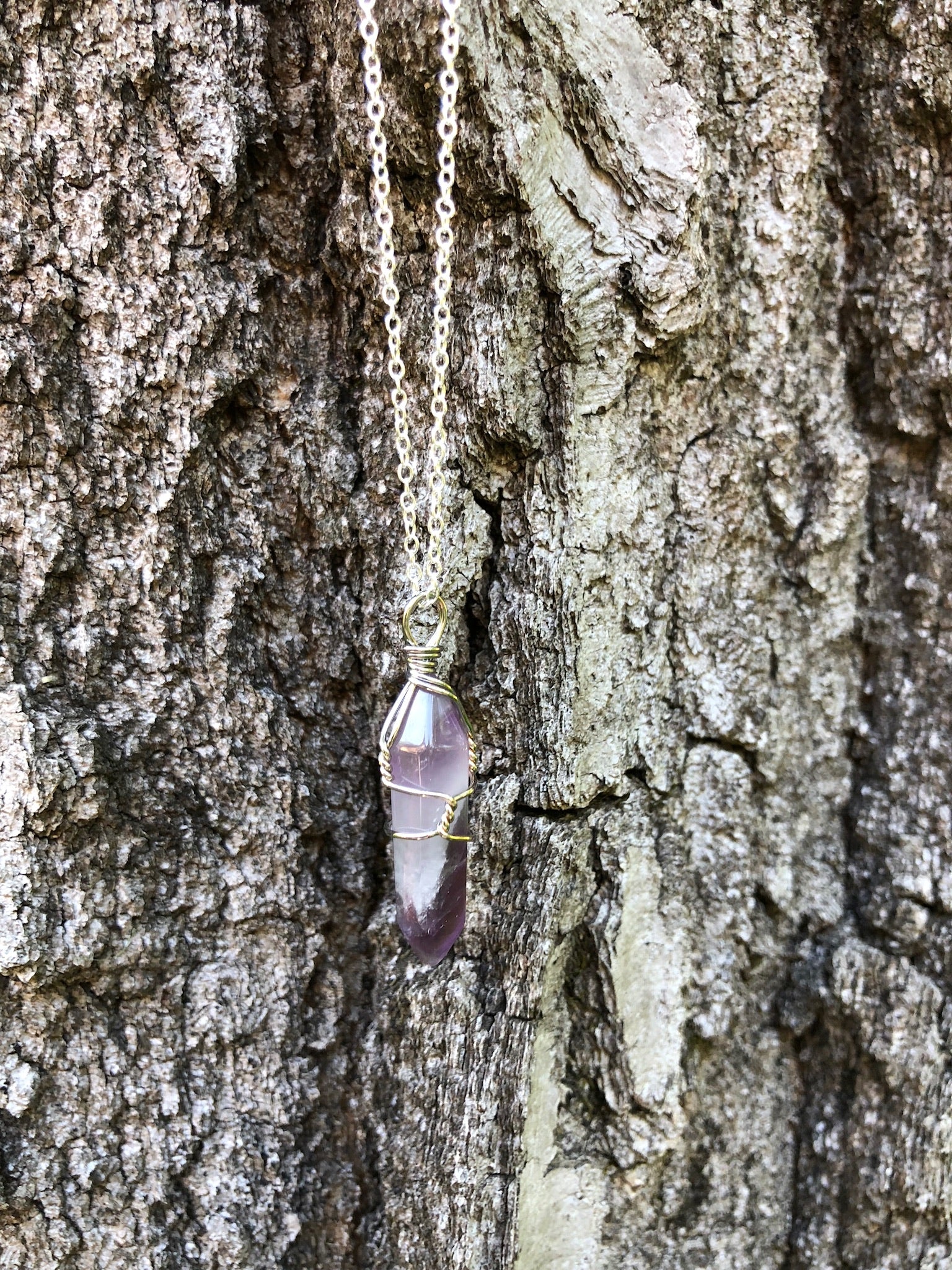 Healing Crystal Point Necklace