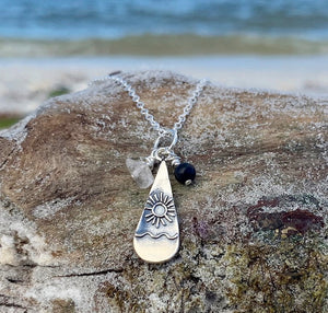 Sun and Sea Crystal Healing Necklace