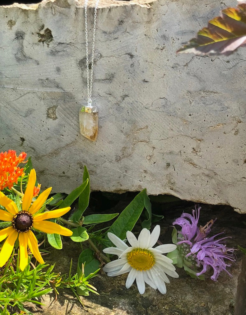 Citrine Crystal Necklace