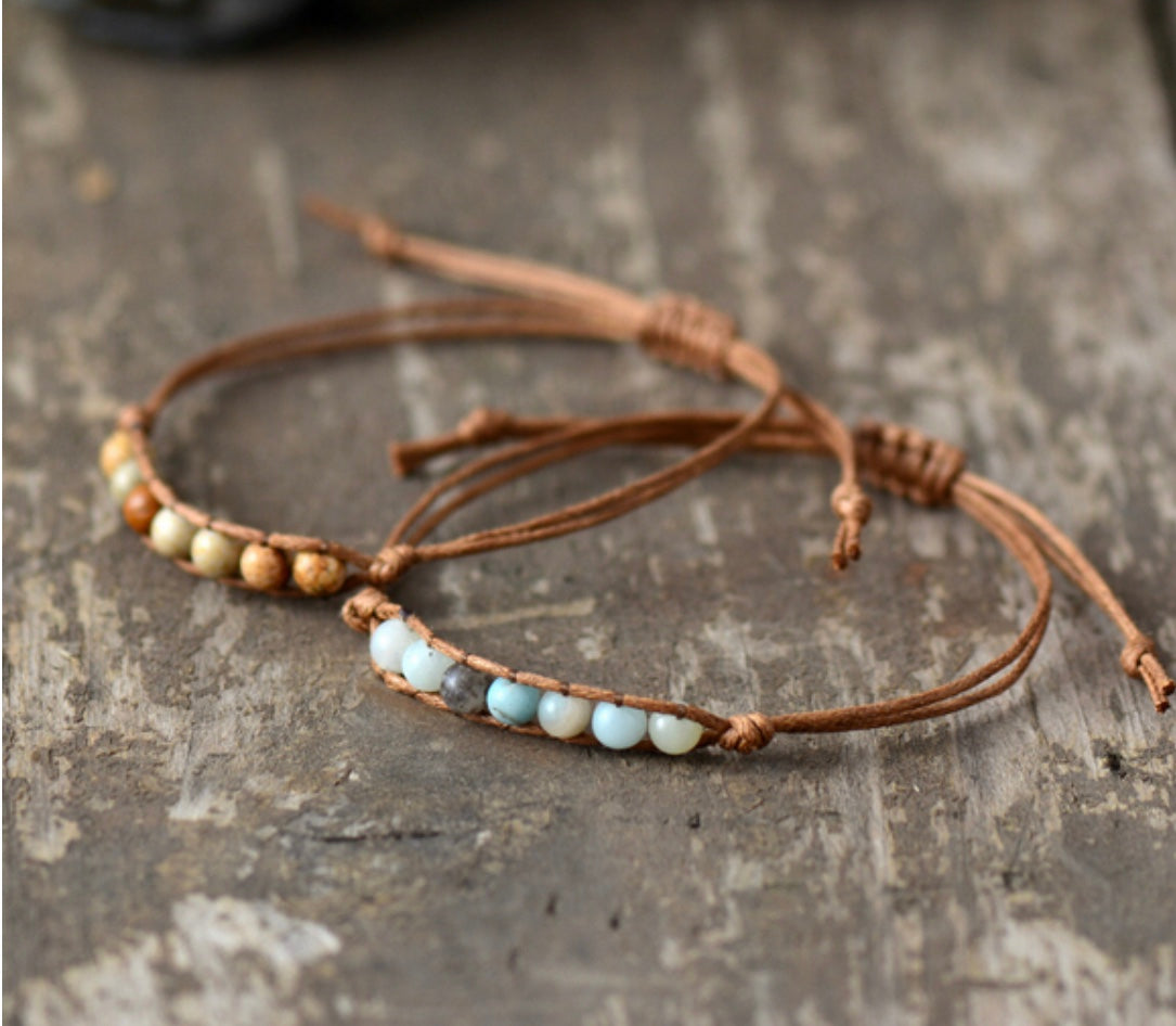 Friendship Jasper Bead Bracelet