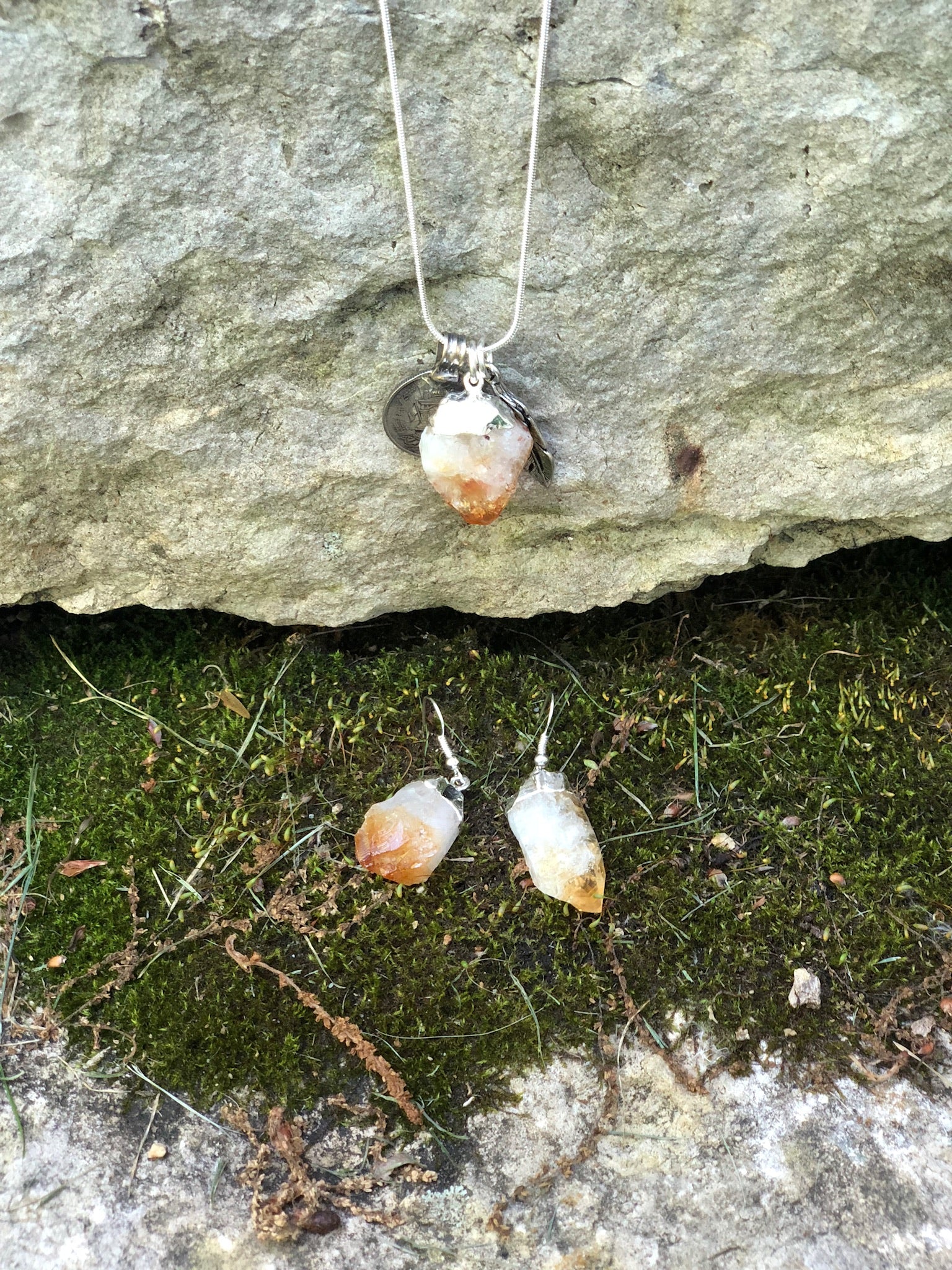 Sierra Citrine Crystal Necklace