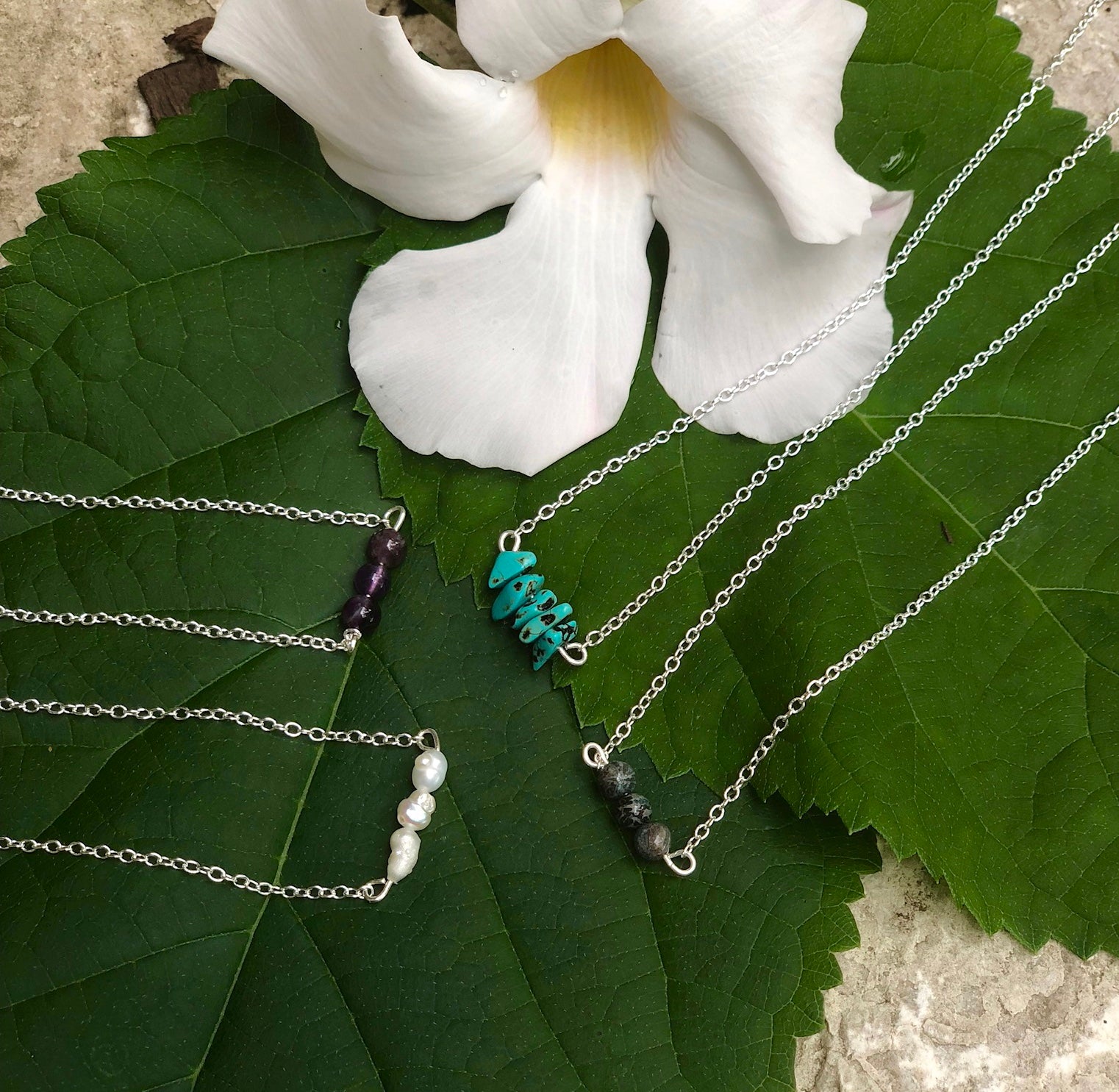 Minimalist Gemstone Necklace