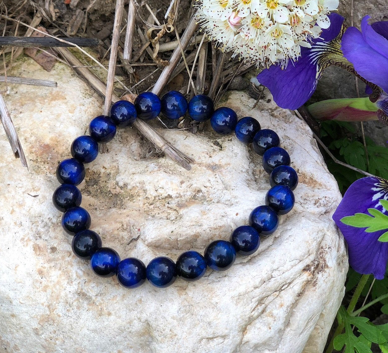 Blue Tiger Eye Bracelet