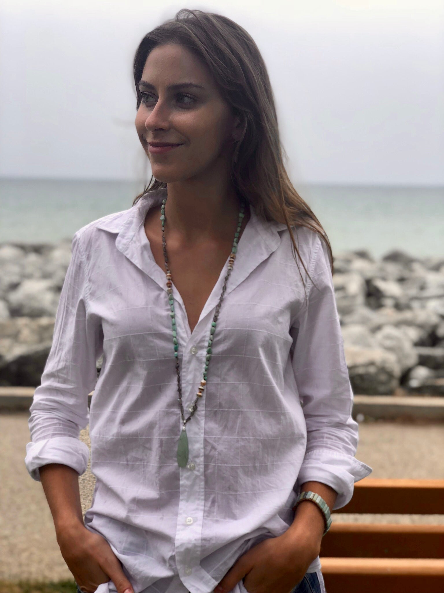 Amazonite Boho Necklace