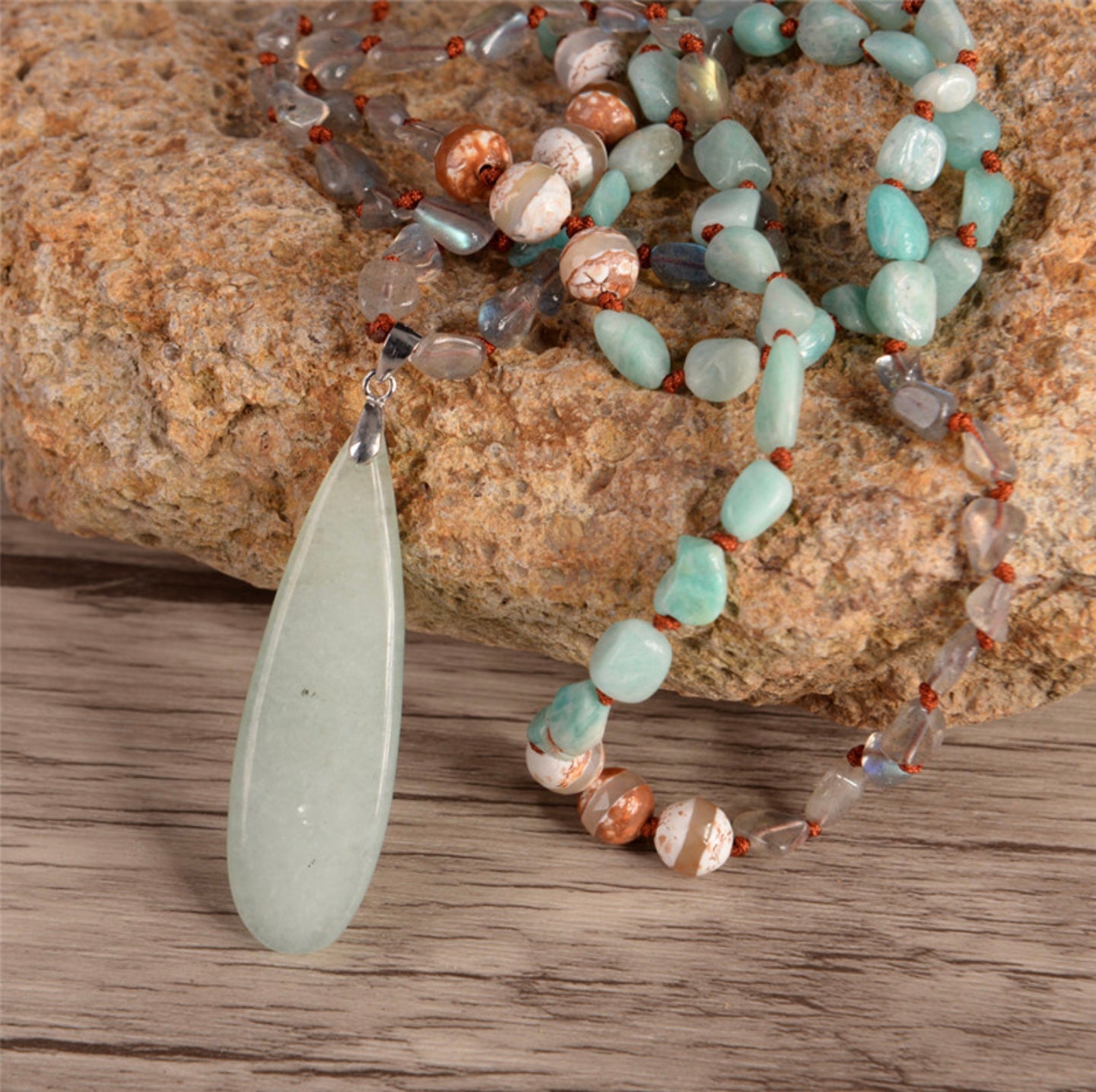 Amazonite Boho Necklace