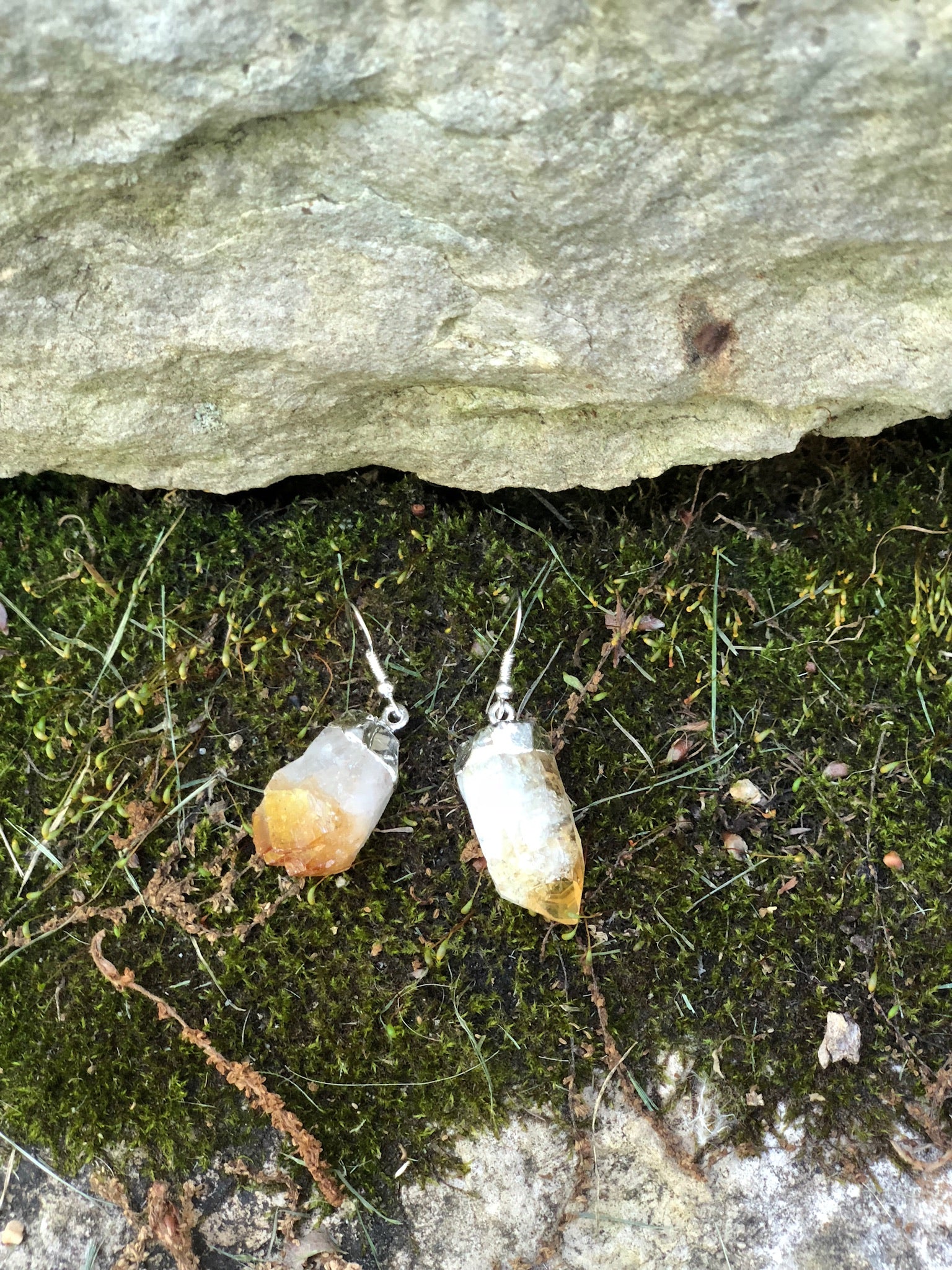 Sierra Citrine Crystal Earrings