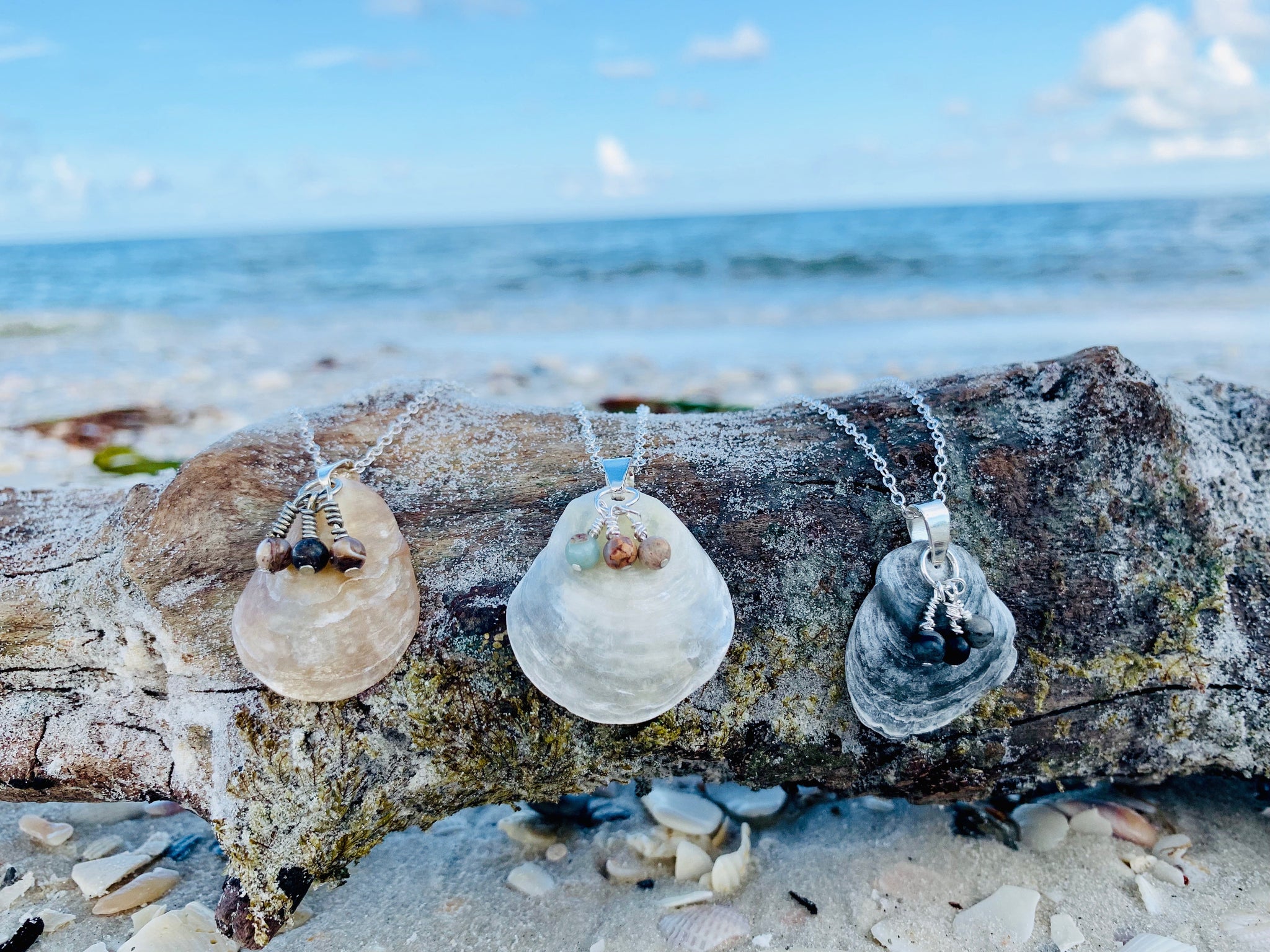Agate and Sterling Silver Earrings