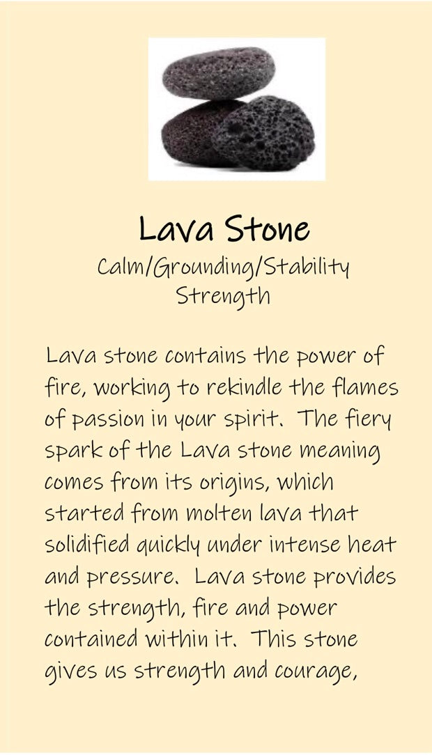 Lava and Onyx Aromatherapy Beaded Leather Bracelet