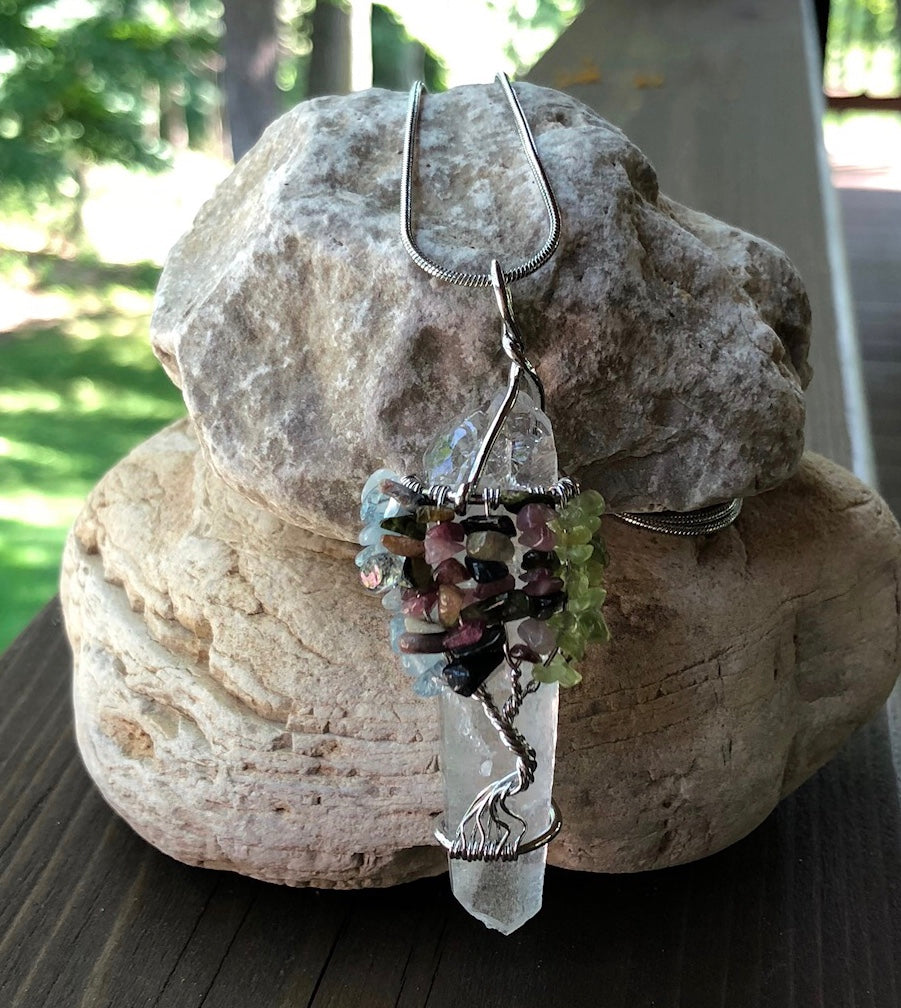 Tree of Life Crystal Pendant