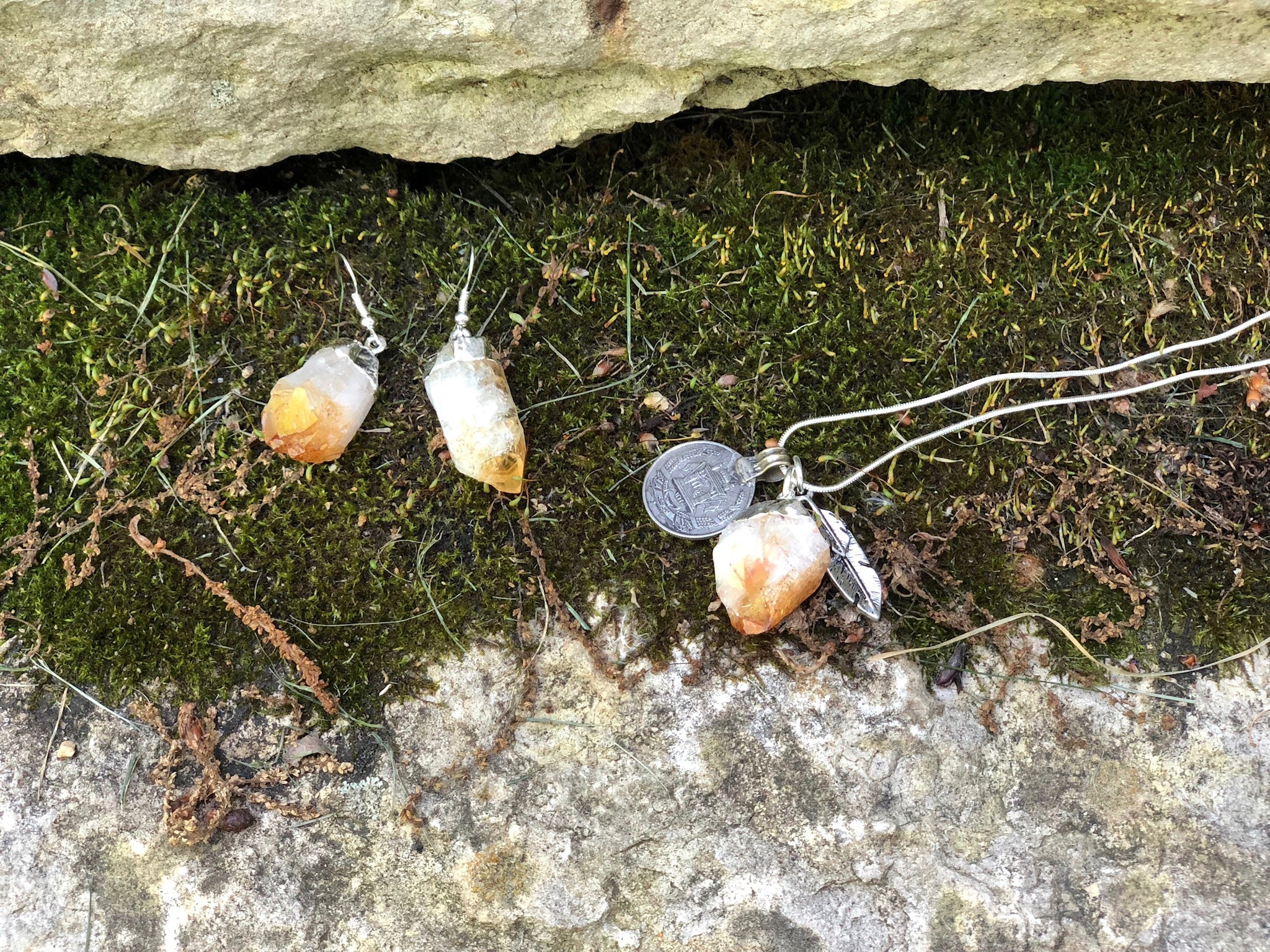 Sierra Citrine Crystal Necklace