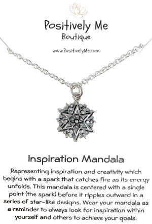 Inspiration Mandala Sterling Silver Necklace