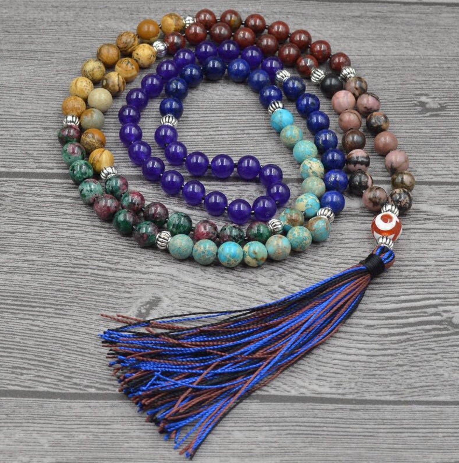 108 Bead Seven Chakra Mala