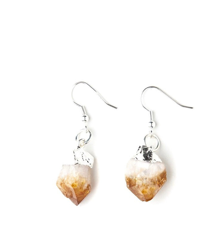 Sierra Citrine Crystal Earrings