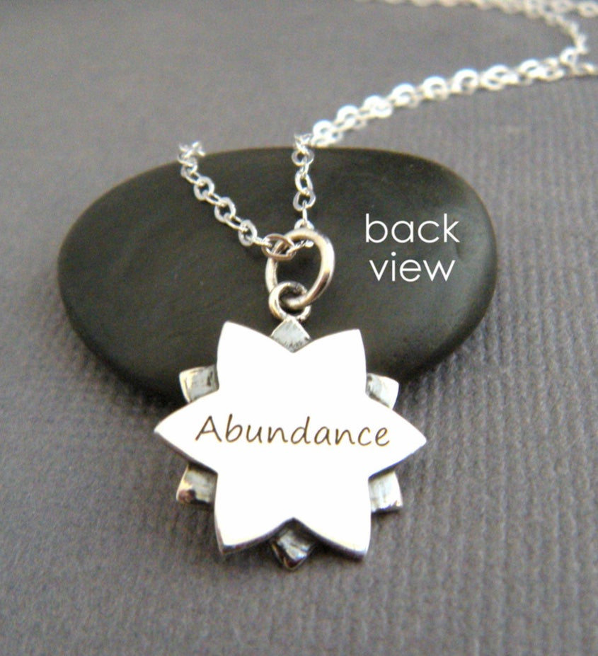 Abundance Mandala Sterling Silver Necklace