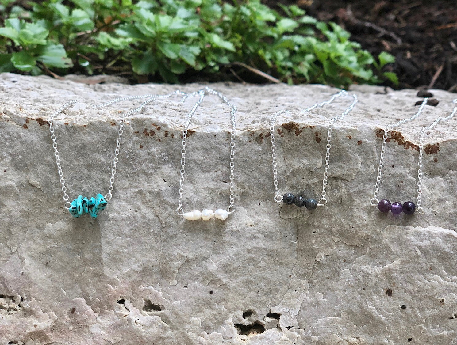 Minimalist Gemstone Necklace