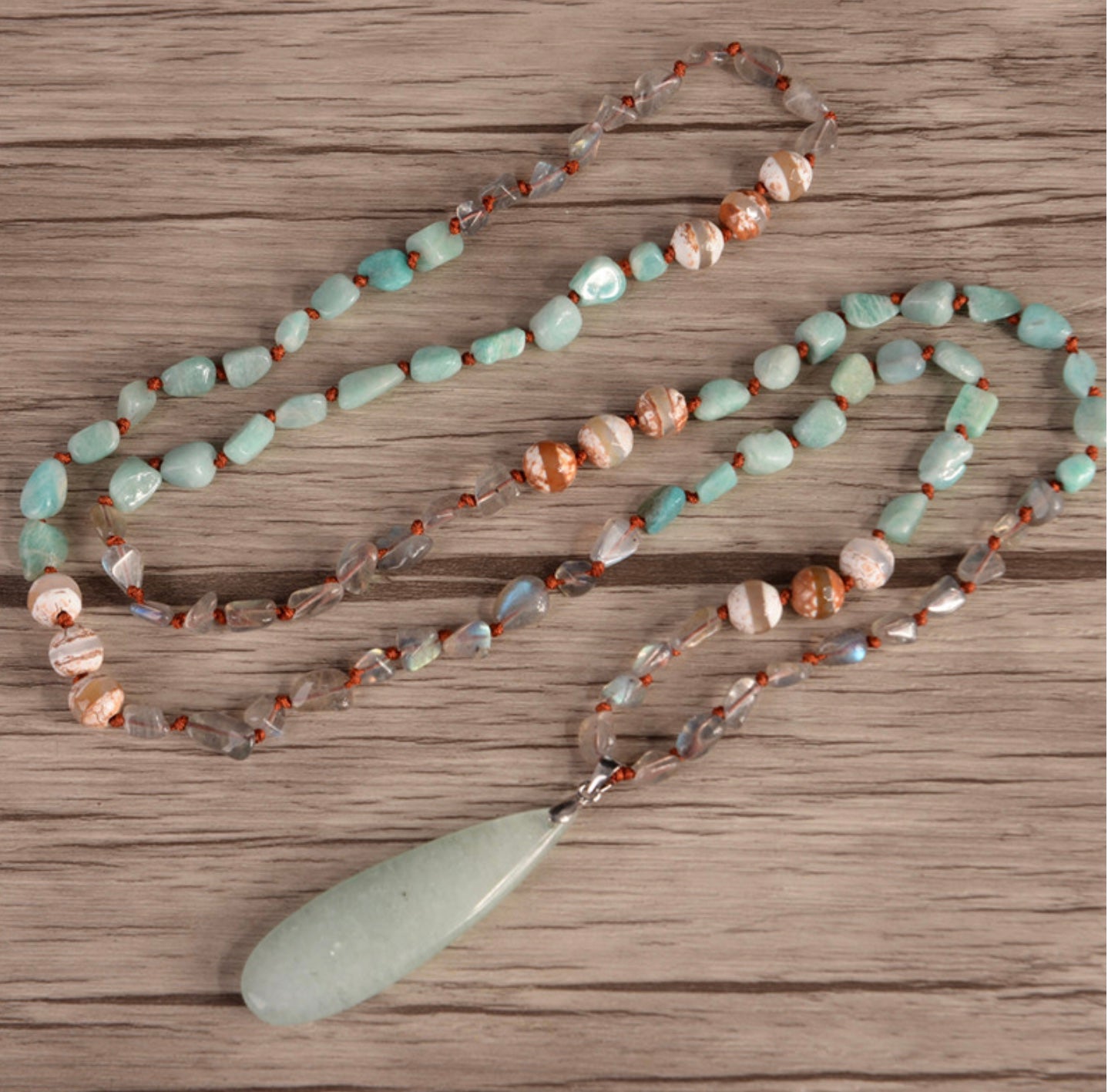 Amazonite Boho Necklace