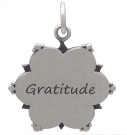 Gratitude Mandala Sterling Silver Necklace