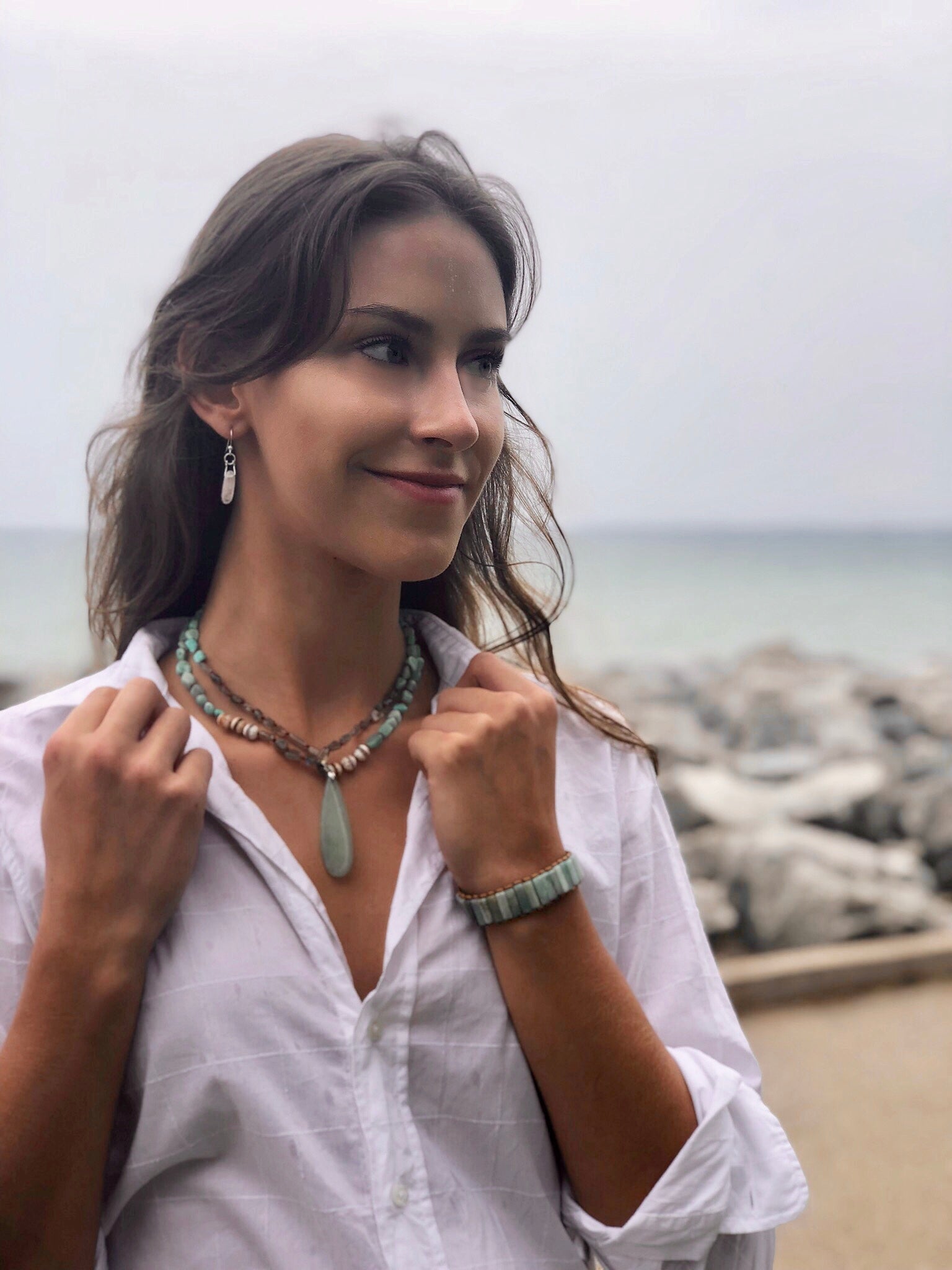 Amazonite Boho Necklace