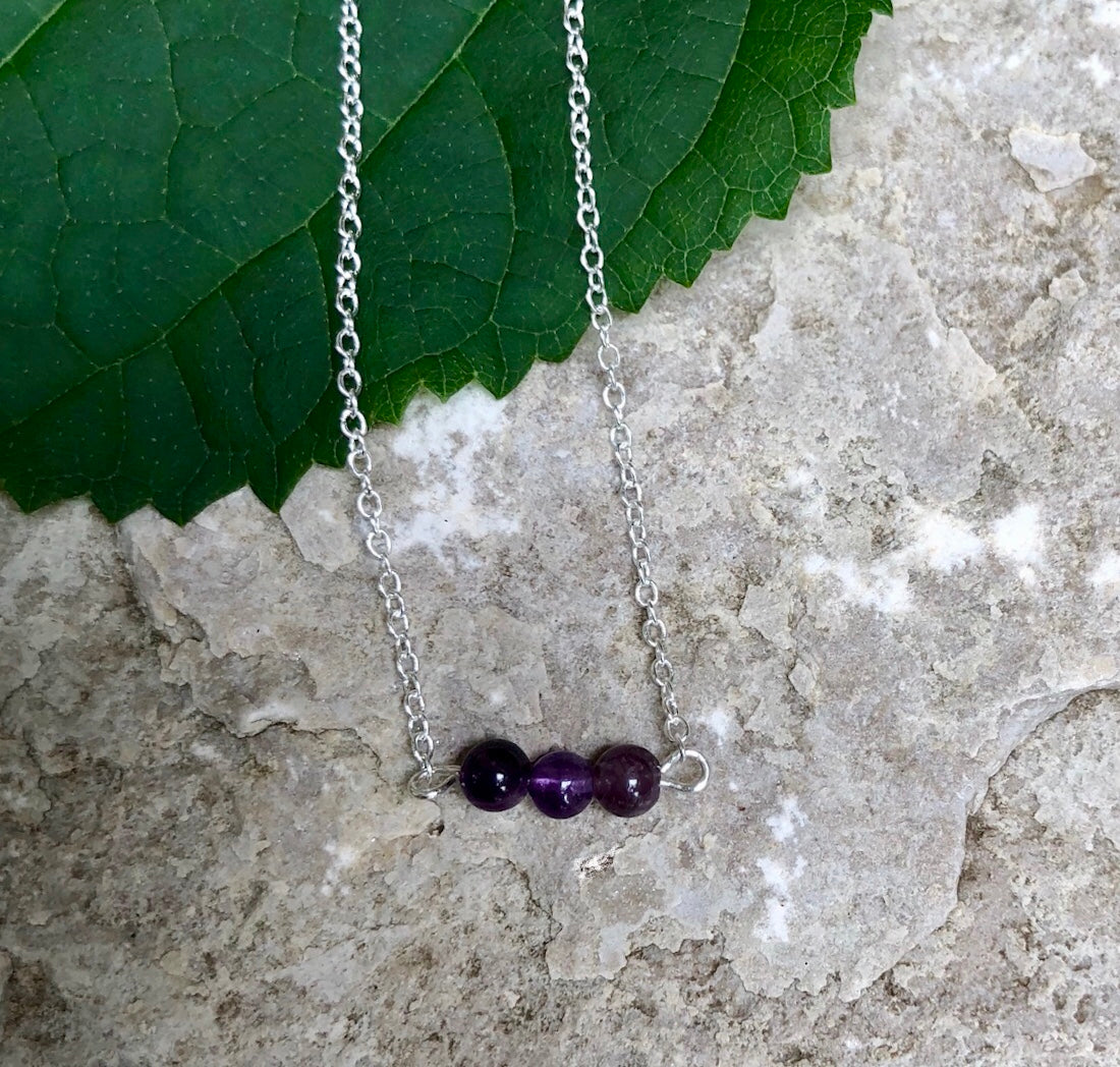 Minimalist Gemstone Necklace