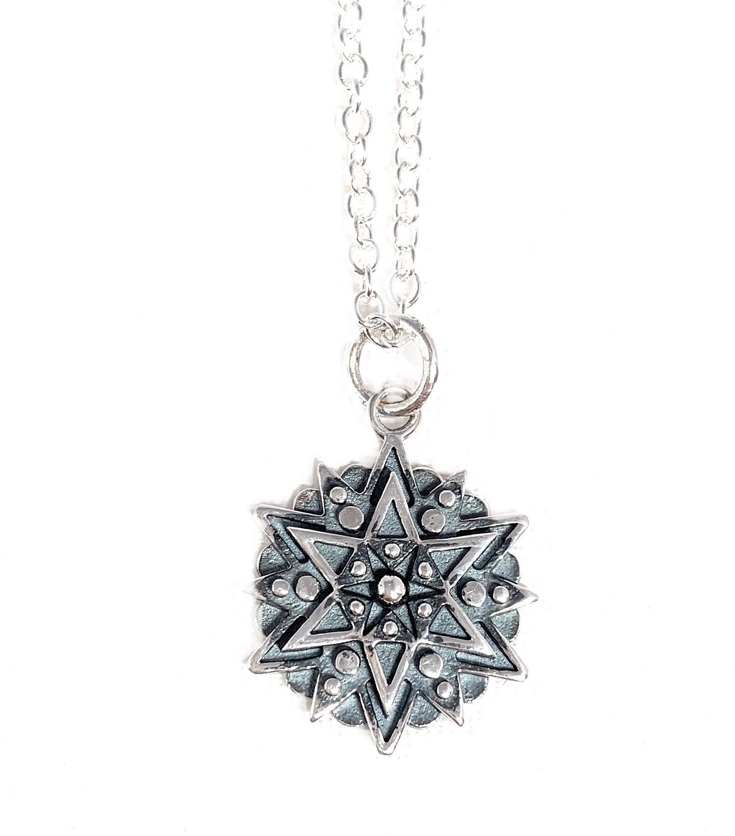 Inspiration Mandala Sterling Silver Necklace
