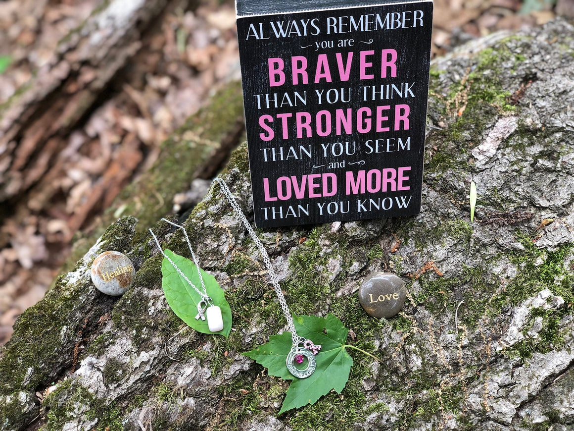 Rose Quartz Breast Cancer Necklaces