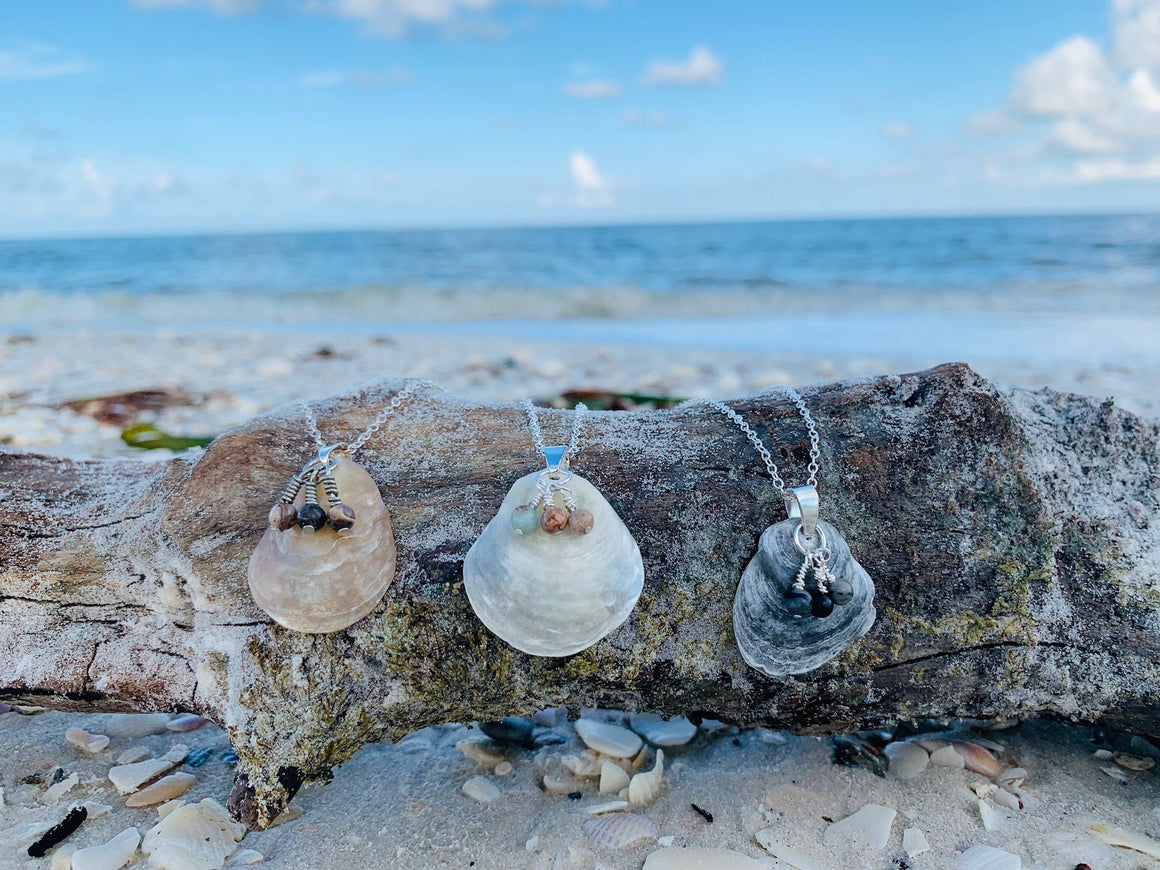 Shell and Agate Necklace