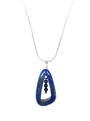 Lapis Lazuli and Sterling Silver Pendant