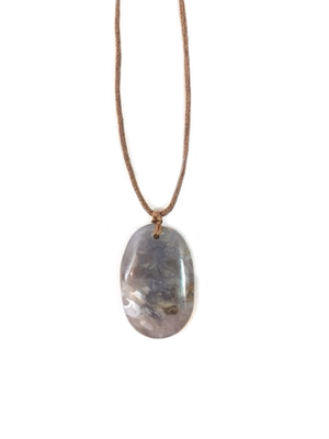 Blue Chalcedony Calming Necklace