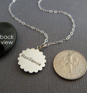 Resilience and New Beginnings Mandala Sterling Silver Necklace