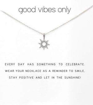 Good Vibes Necklace Gold or Silver