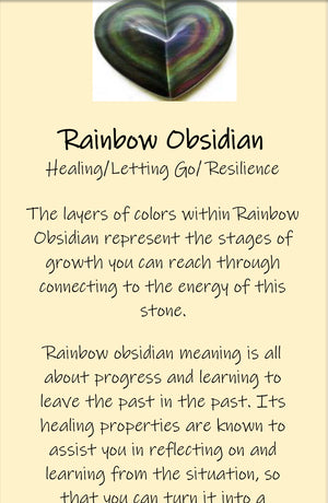 Rainbow Obsidian Gemstone Bracelet