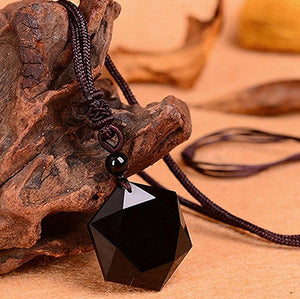 Black Obsidian Tailsman Necklace