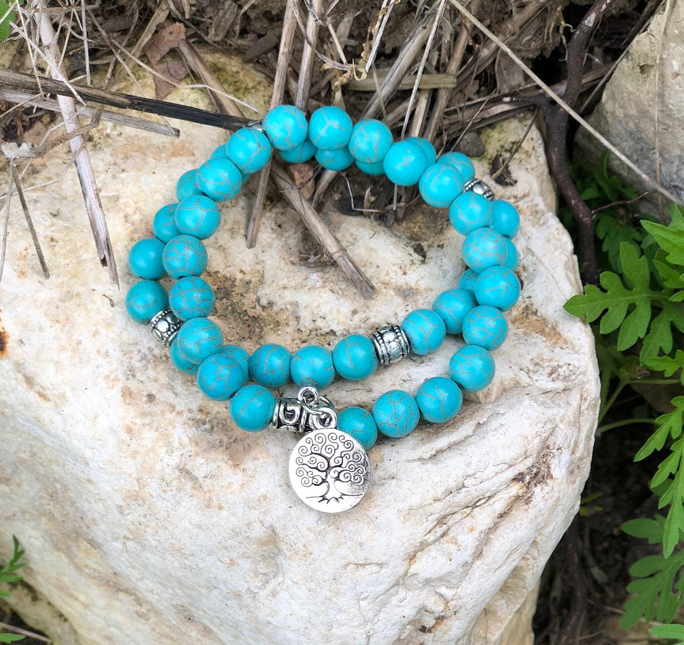 Turquoise Howlite Energy Bracelet | Tiny Rituals
