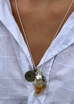 Sierra Citrine Crystal Necklace